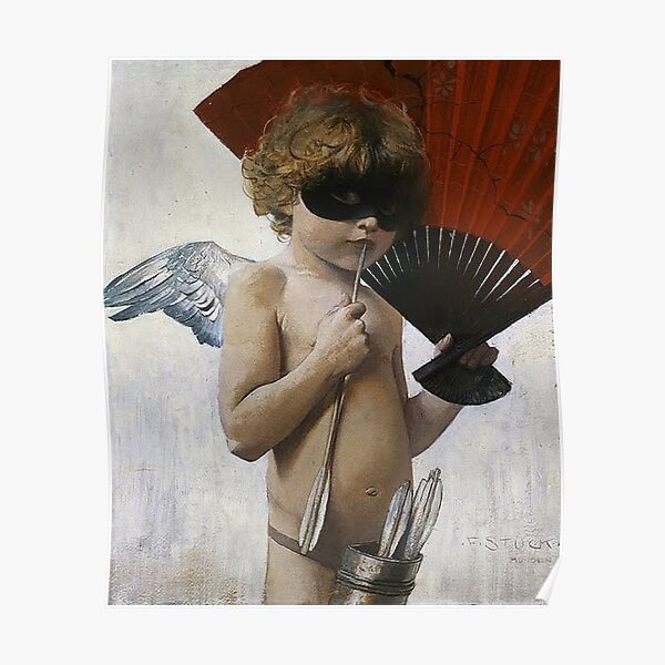 Cupid at the Masked Ball - Franz von Stuck Poster