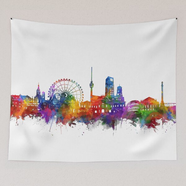 Item preview, stuttgart skyline designed and sold by BekimART.