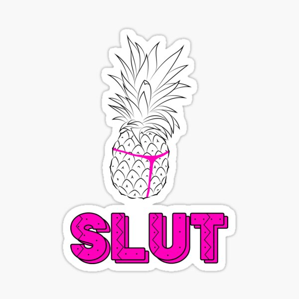Item preview, B99 - Pineapple Slut Shirt designed and sold by dom e..