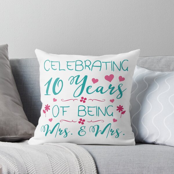 Item preview, 10th Lesbian Wedding Anniversary designed and sold by thepixelgarden.