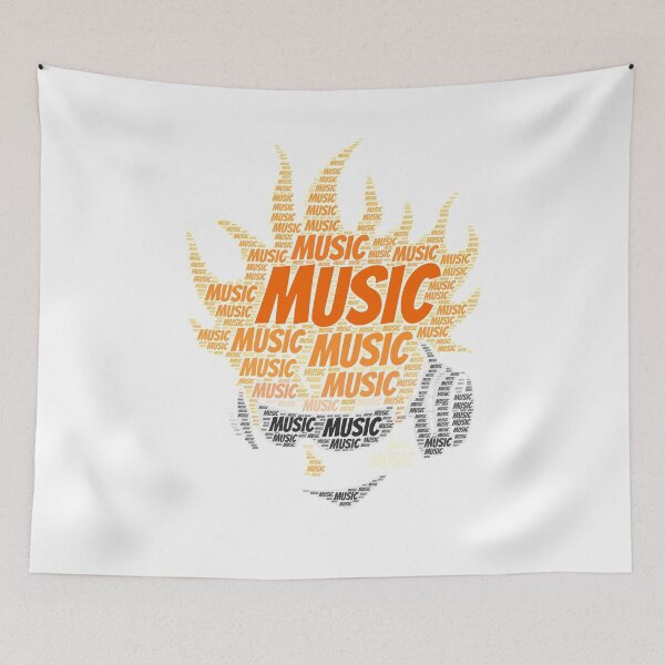 Item preview, Music Word Cloud Shirt Presents designed and sold by ProjectsMM.