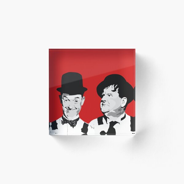 Laurel & Hardy best friends Acrylic Block