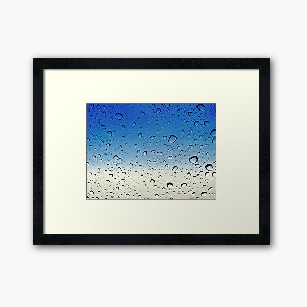 Raindrops keep falling on my head... Framed Art Print