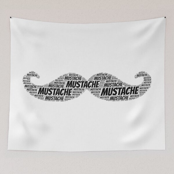 Item preview, Mustache Word Cloud Shirt Presents designed and sold by ProjectsMM.