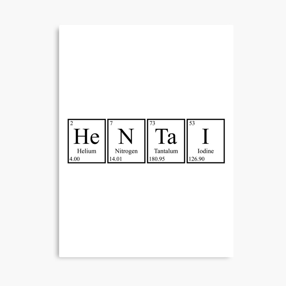 Hentai on periodic table