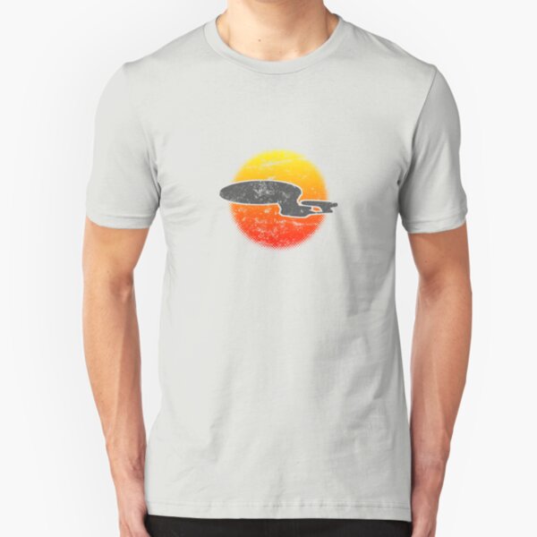 Galaxy D Class Starship 1701 - Light Slim Fit T-Shirt