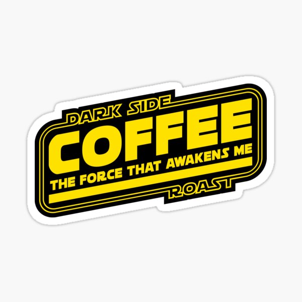 Star Wars Coffee Vinyl Sticker