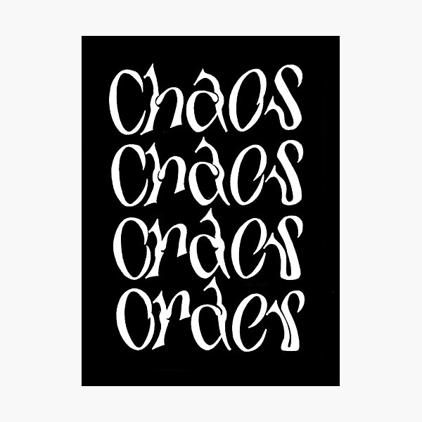 Chaos and Order Photographic Print