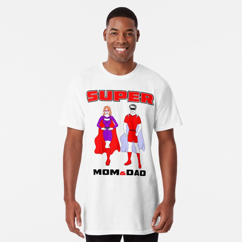 super mom super dad t shirt