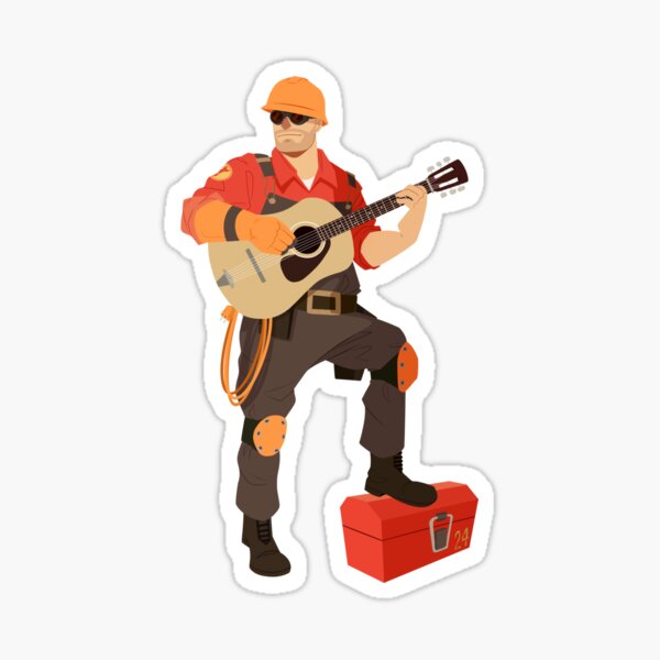 Aperçu de l'œuvre Team Fortress 2 - Ingénieur RED créée et vendue par Schiaparellii.
