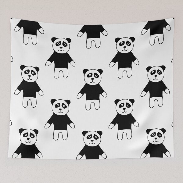 Item preview, Panda Repeat (on white) designed and sold by Digital-Bexy.
