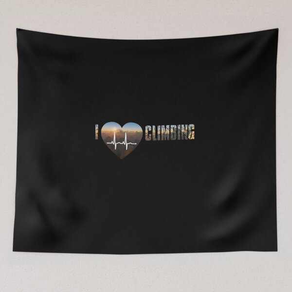 Item preview, I love climbing, hiking, climbing, hiking designed and sold by JamesMcGill1.
