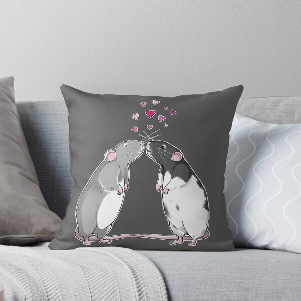 Item preview, Rat Kisses (White Outline) designed and sold by Doodle-Pip.