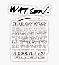 Joan Watson Sticker