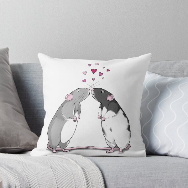 Item preview, Rat Hearts and Kisses designed and sold by Doodle-Pip.