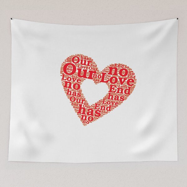 Item preview, Our Love has no end Valentine's Day shirt designed and sold by Dubbra.