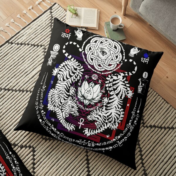 Sak Yant Floor Pillow