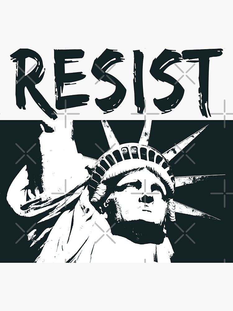 "Resist Statue of Liberty" Sticker by KimTee Redbubble