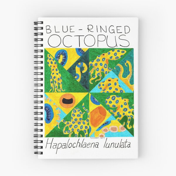 Item preview, Double Pinwheel Blue-Ringed Octopus designed and sold by CinnaStudios.