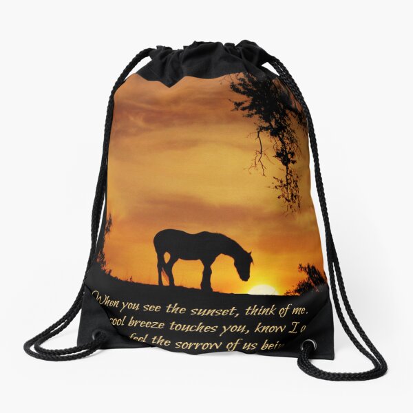 Horse best sale drawstring bag