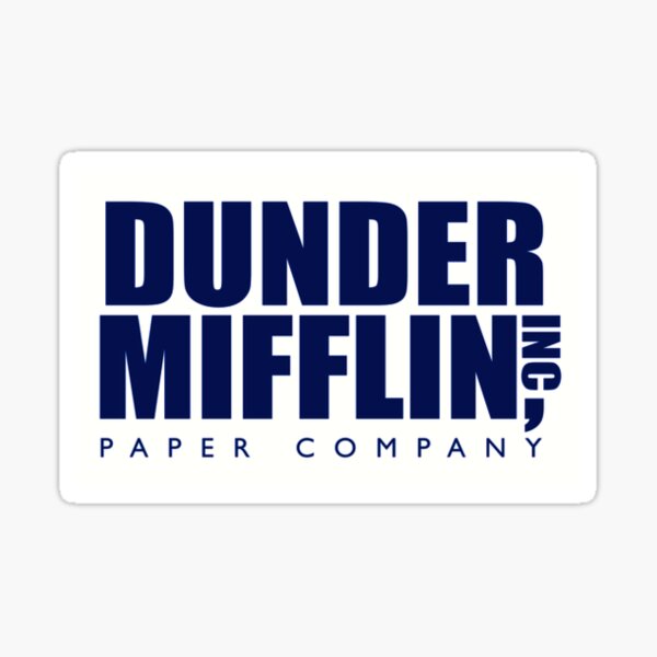 The Office Sign - Dunder Mifflin Logo - The Office Merchandise -  Memorabilia Inspired by The Office Dunder Mifflin Sign: Buy Online at Best  Price in UAE 