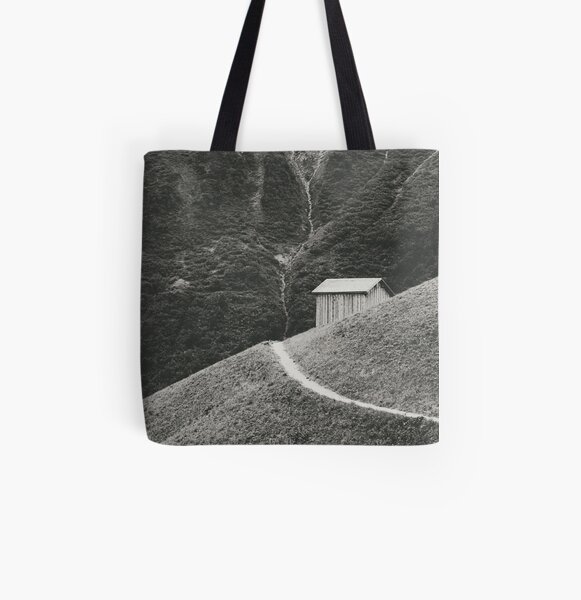 HILLSIDE HUT Allover-Print Tote Bag