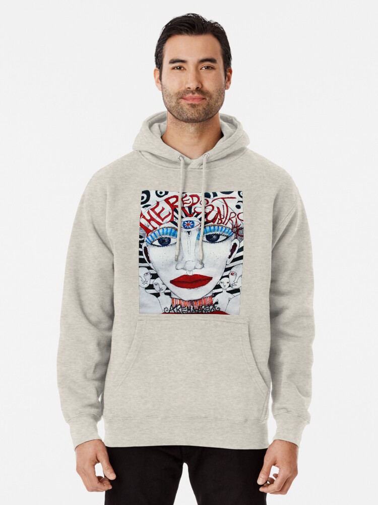 Alternate view of The Red Soundtracks - Drawing Pullover Hoodie