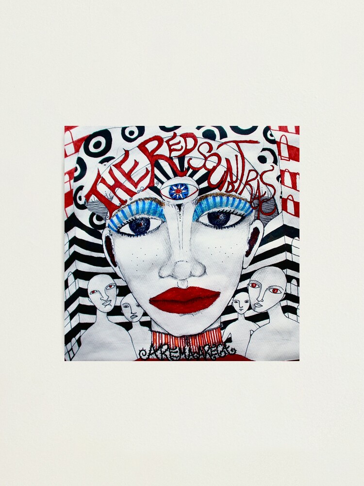 Alternate view of The Red Soundtracks - Drawing Photographic Print