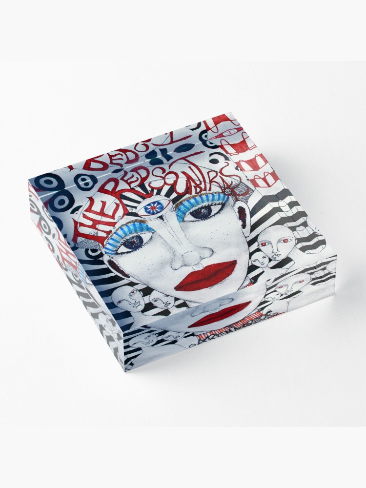 Vista alternativa de Bloque acrílico The Red Soundtracks - Drawing