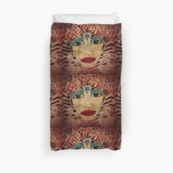 The Red Soundtracks Duvet Cover