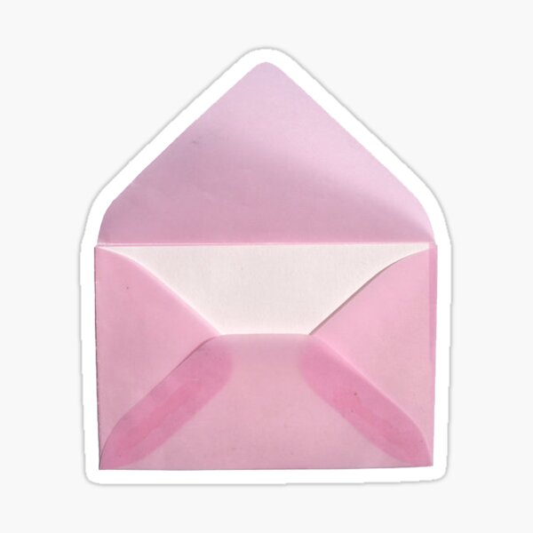pastel pink envelope sticker Sticker
