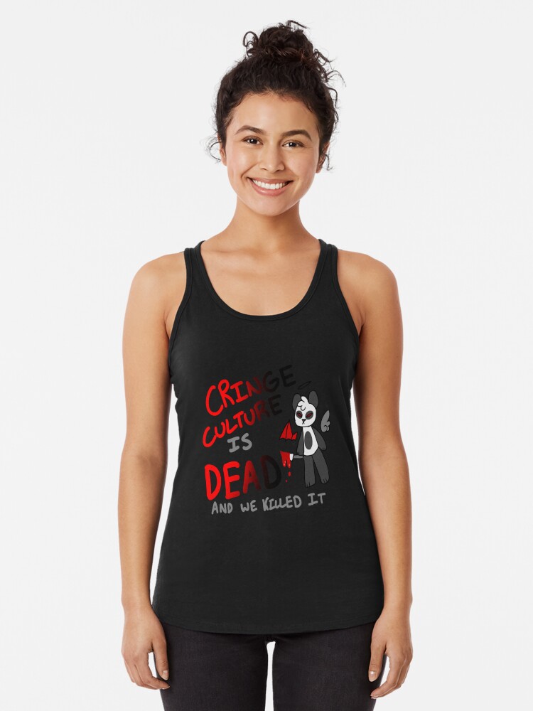 Cringe Culture Is Dead Emo Racerback Tank Top By Angelthesiren Redbubble