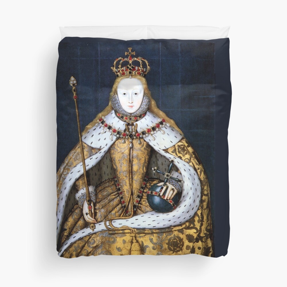 Queen Elizabeth I of England in Her Coronation Robe Duvet Cover