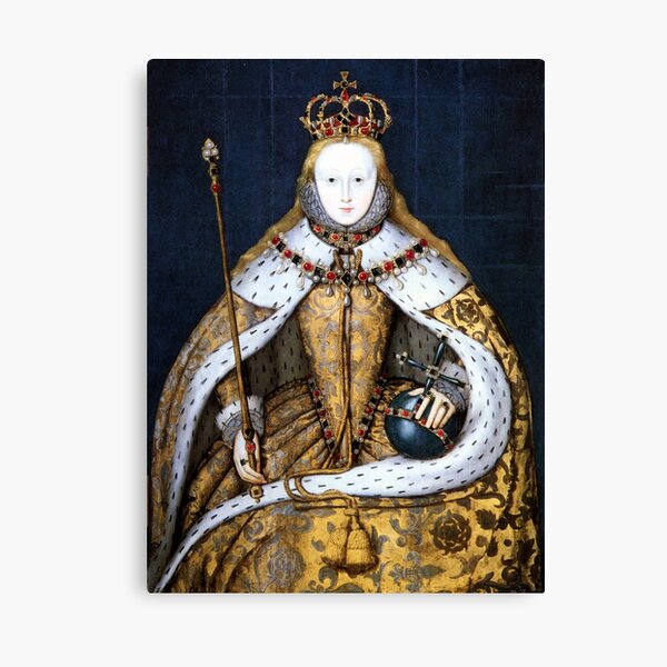 Königin Elizabeth I. von England in ihrer Krönungsrobe Leinwanddruck