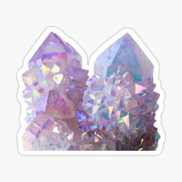 Iridescent crystals Sticker