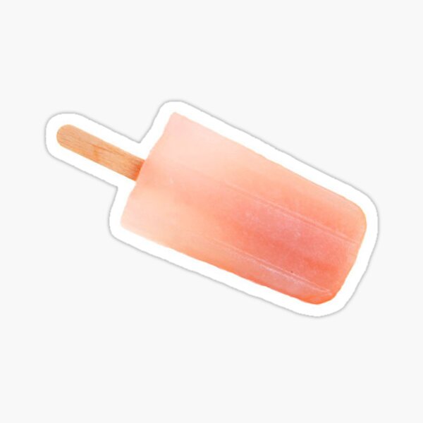 Ice lolly, pink. Sticker