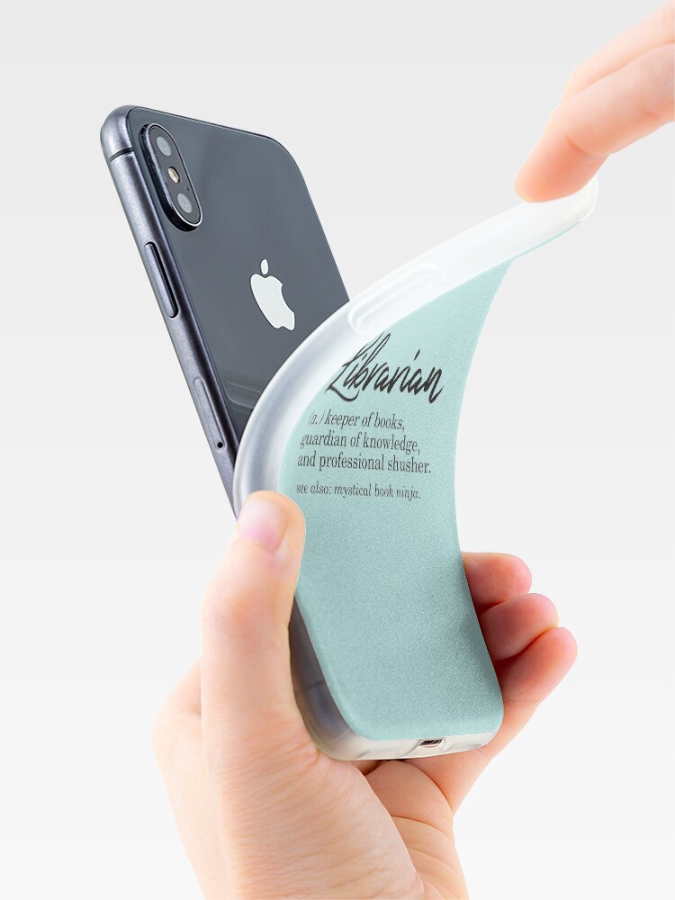 Alternate view of Librarian Funny Definition iPhone Case & Cover