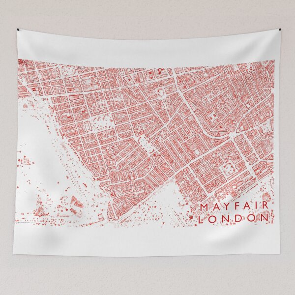 Item preview, Mayfair London Neighbourhood Buildings Map  designed and sold by Mapozoid.