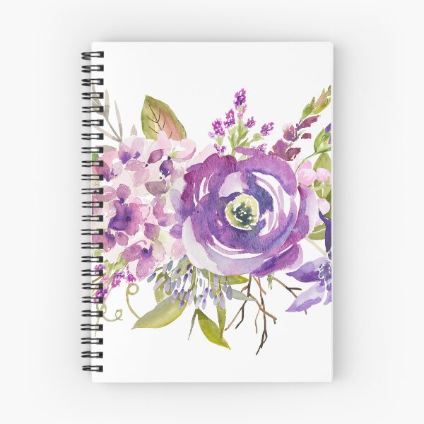 Item preview, Purple Watercolor Flowers designed and sold by ArtKingdom.