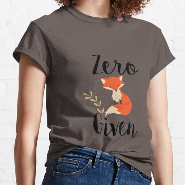 zero fox given shirt