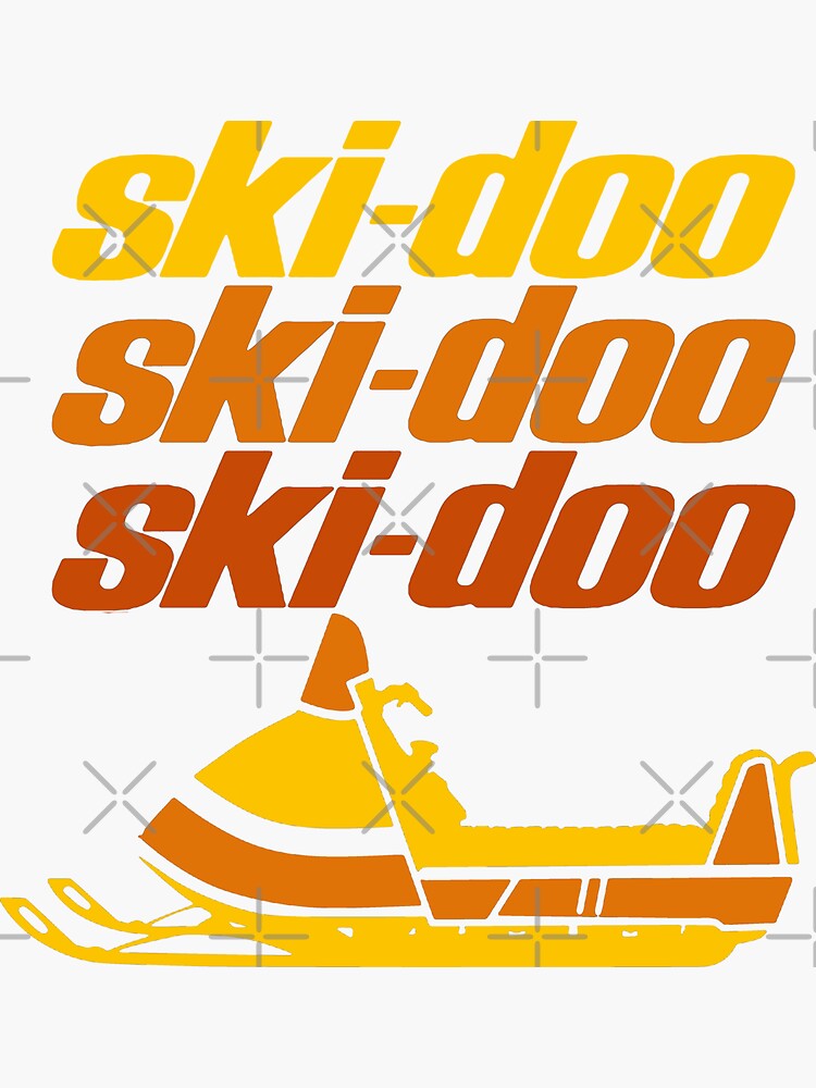 "Ski Doo Vintage Snowmobiles" Sticker for Sale by BarnFindDave | Redbubble