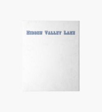 Hidden Valley Lake Art Board