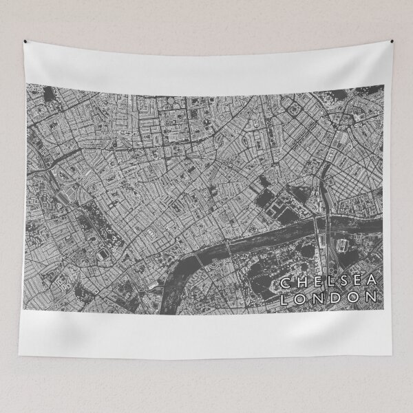 Item preview, Chelsea London Neighbourhood Buildings Map designed and sold by Mapozoid.