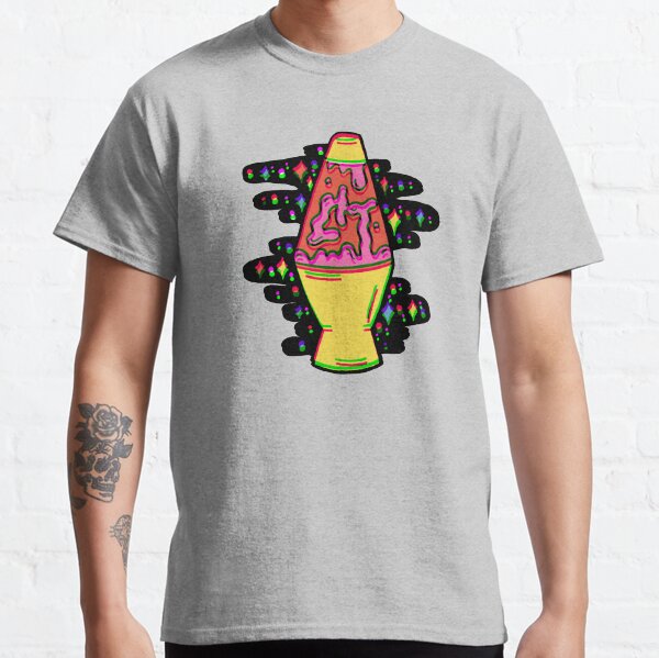 Lit Lava Lamp in pink in 3D Classic T-Shirt