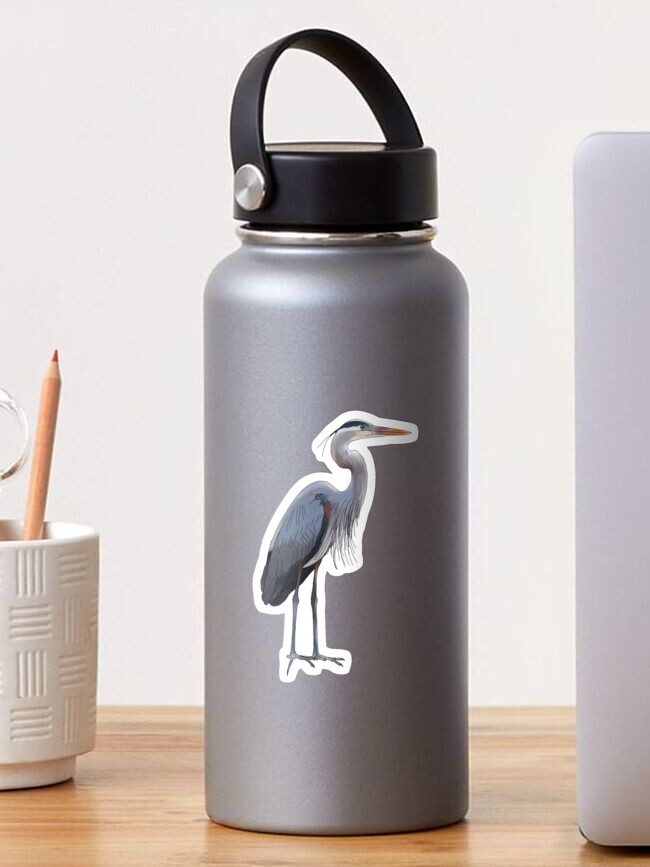 Thumbnail 1 of 3, Sticker, Great Blue Heron designed and sold by stephaniepeters.