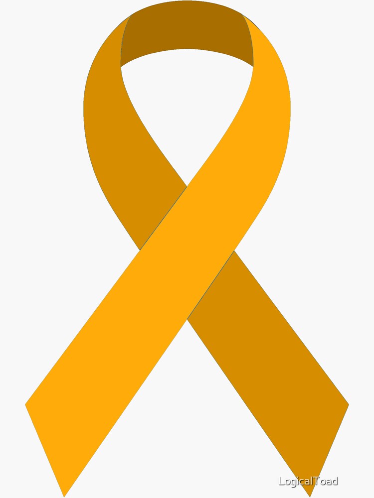 gold-awareness-support-ribbon-sticker-for-sale-by-logicaltoad-redbubble