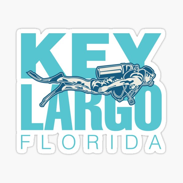 Key Largo Florida Scuba Diving Sticker