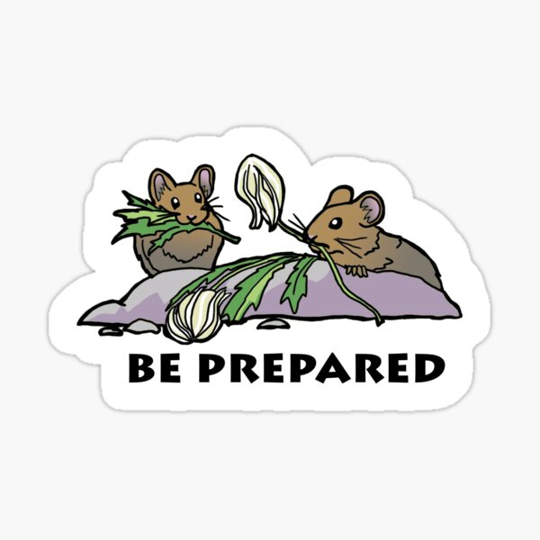 Pika Be Prepared Sticker