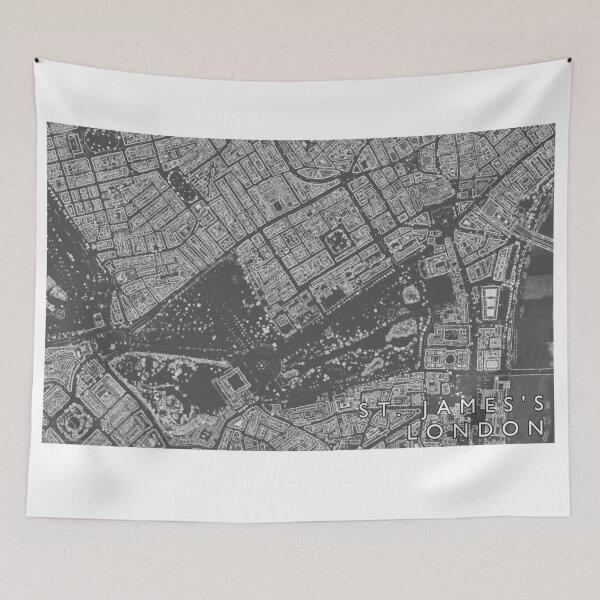 Item preview, St James' London Neighbourhood Buildings Map designed and sold by Mapozoid.