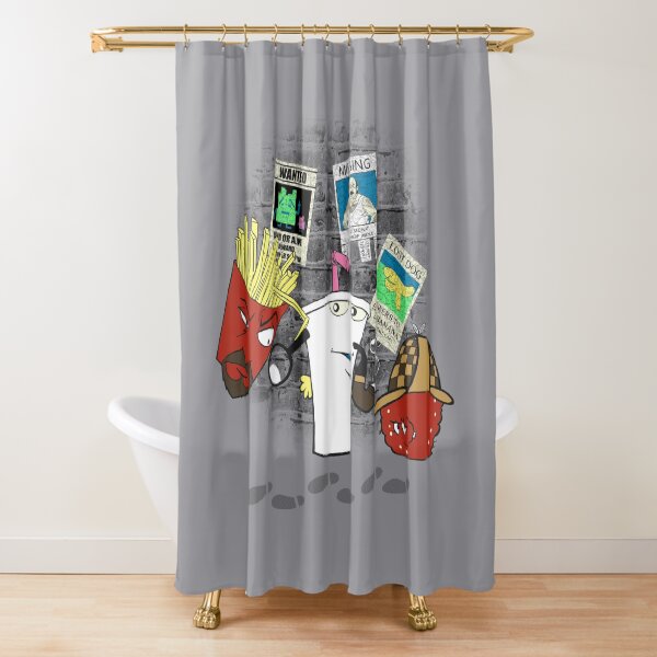 Old School Detectives Shower Curtain